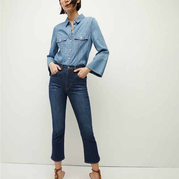 Veronica Beard Carly Kick Flare Ankle Jeans Women’s size 29 / 8 Medium Vintage - Picture 1 of 10